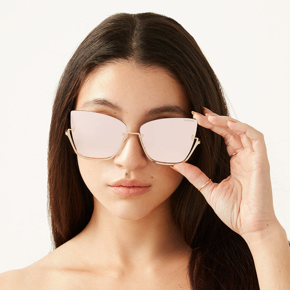 Reflective cat eye sunglasses online