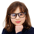 TopFoxx Dexter Prescription Black Kids Anti-Blue Light Glasses - Model