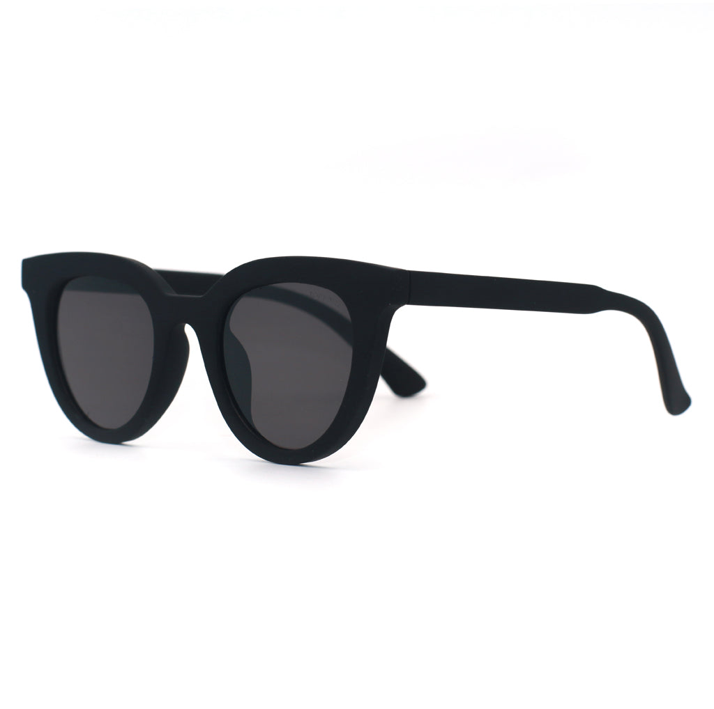 Topfoxx -  Brittany Matte Black - Oversized Sunglasses for Women - Side Profile 
