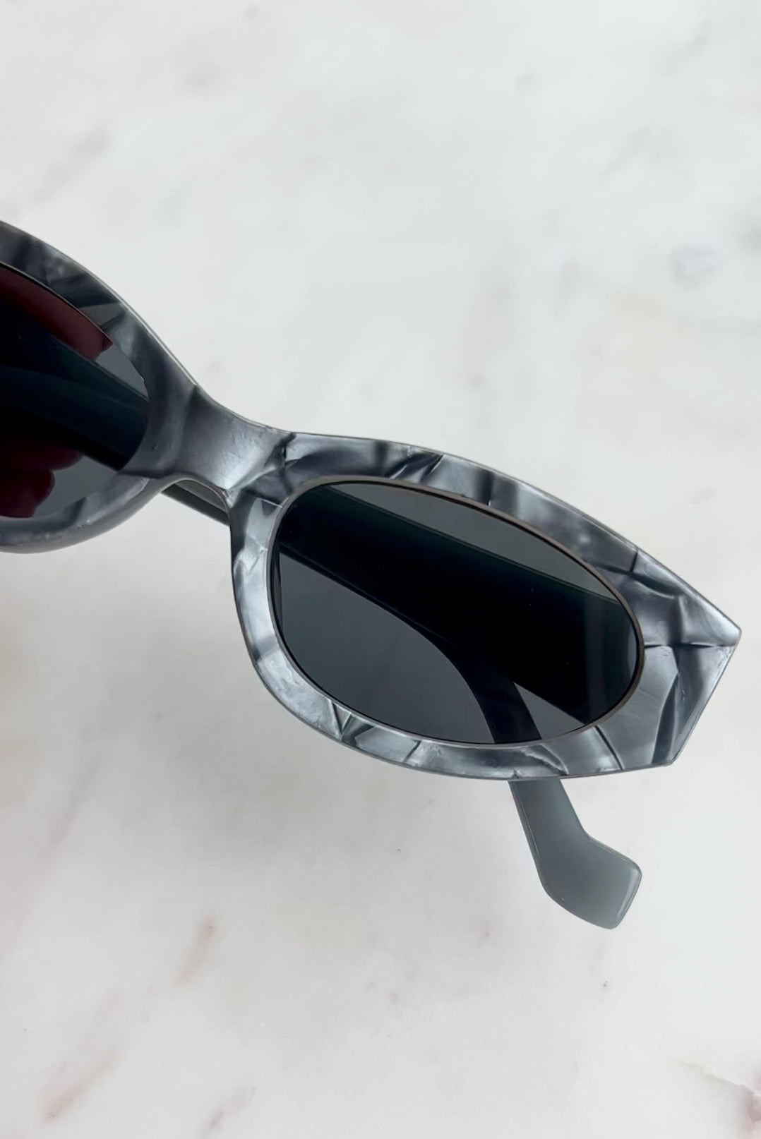 Cat eye grey sunglasses