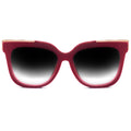 TopFoxx - Coco - Red Velvet Square Oversized Sunglasses for Women -  faded sunglasses lenses