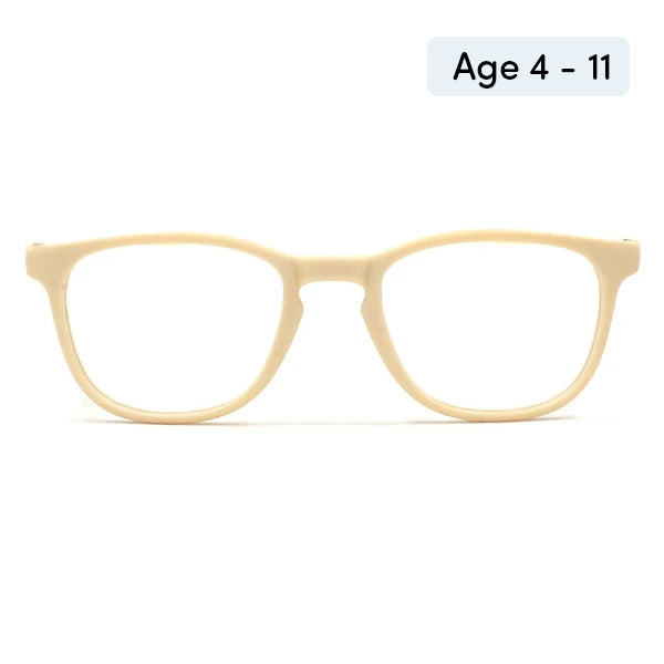 TopFoxx Dexter Tan Yellow Kids Anti-Blue Light Glasses