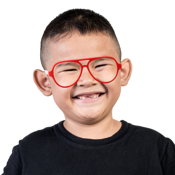 TopFoxx Flash Red Kids Anti-Blue Light Glasses - Model