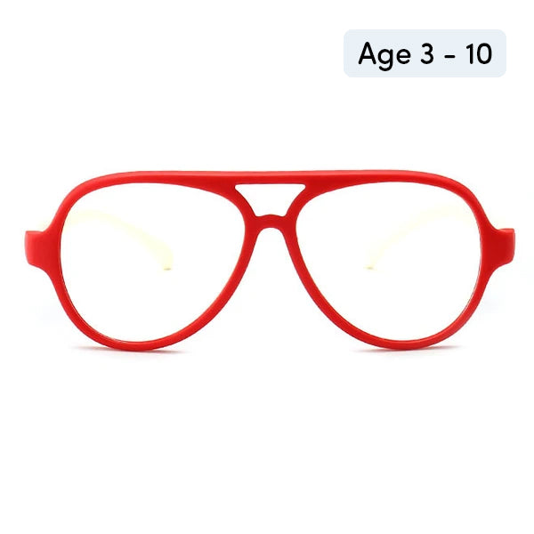 TopFoxx Flash Red Kids Anti-Blue Light Glasses