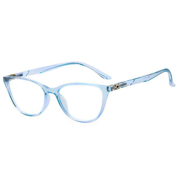 TopFoxx - Juliet - Blue Prescription Glasses For Women - Side Details