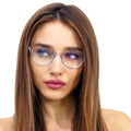 TopFoxx - Juliet - Blue Prescription Glasses For Women - Model 