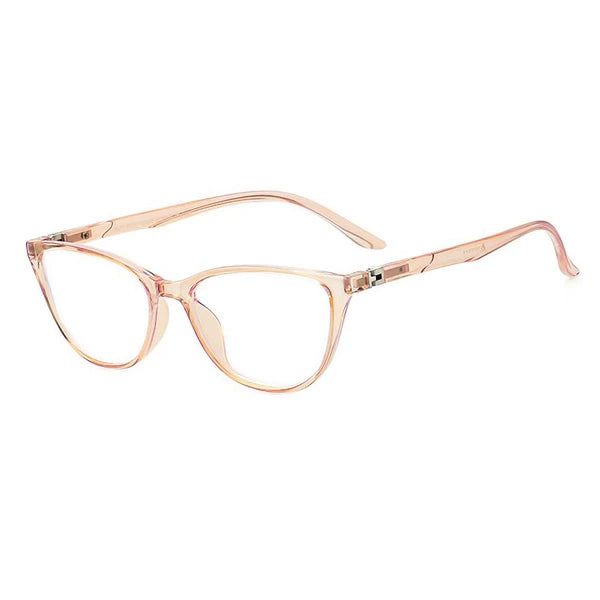 600 × 600px TopFoxx - Juliet - Tan Blue Light Blockers for Glasses for Women - Side Details