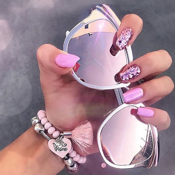 Topfoxx Venice Cateye Sunglasses - pink/rose Gold - Pink