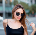 TopFoxx - Marilyn - Round Polarized Womens Sunglasses- Model