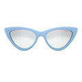 Topfoxx Sunglasses Matrix Cat Eye Matte Blue Frame Silver Lens