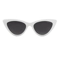 TopFoxx Matrix White Smoke Black Women's Cat Eye Sunglasses