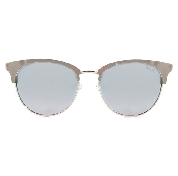 TopFoxx - Marilyn - Silver Mirrored Polarized Womens Sunglasses - Polarized Sunnies