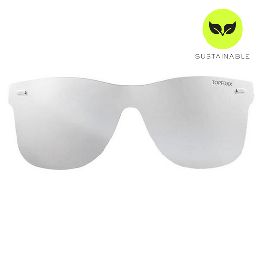 Sustainable Future Wife - Silver Square Wayfarer Sunglasses