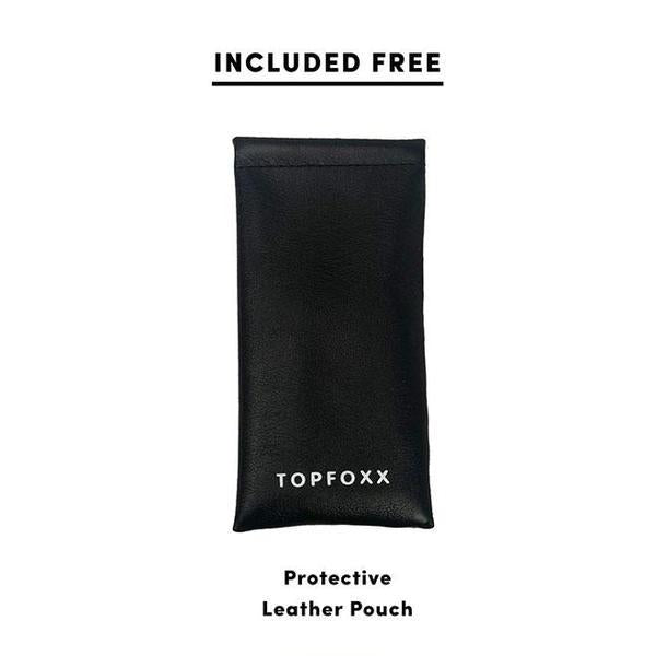 TopFoxx - Protective Leather Pouch for Sunglasses