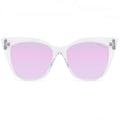 TopFoxx - Venice - Cat Eye Clear Purple Women's Oversized Sunglasses - Trendy Cat Eye Sunglasses