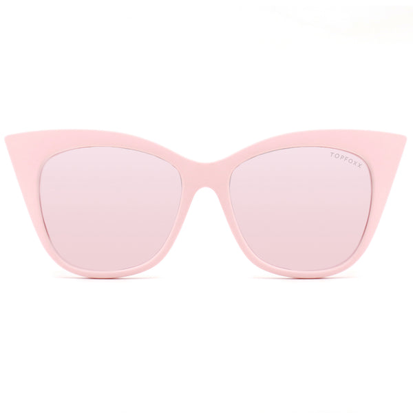 Topfoxx Venice Cateye Sunglasses - pink/rose Gold - Pink