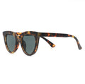 TopFoxx - Brttannt Tortoise Shell - Round Sunglasses for Women - Tortoise Shell Sunglasses - Side Profile