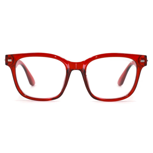 Square Prescription Glasses for Women - Stella Red - TopFoxx