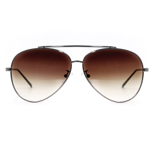 TopFoxx - The Besties Faded Brown - Women's Aviator Sunglasses - Designer Pilot Sunnies