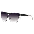 TopFoxx - Venice 2 Faded Black - Oversized Cat Eye Sunglasses for Women - Side Details