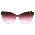 TopFoxx - Venice 2 Faded Burgendy - Oversized Cat Eye Sunglasses for Women
