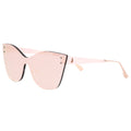 TopFoxx - Venice 2 Rose Gold - Mirrored Oversized Cat Eye Sunglasses for Women - Side Details