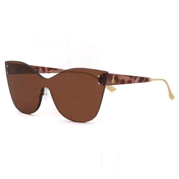 TopFoxx - Venice 2 Tortoise Shell - Oversized Cat Eye Sunglasses for Women - Side Details