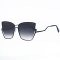TopFoxx - Raya x Vixen - Faded Black Rimpless Oversized Cat Eye Sunglasses For Women - Side Details 